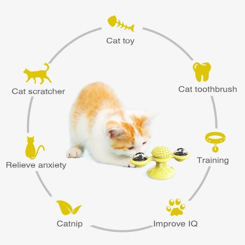 LED Spielbälle für Katzen – Leuchtendes Katzenspielzeug mit Saugnapf